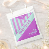 Moderne Streifen pink Geschenktütchen (Ausgeschnitten)