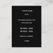 Moderne Streifen-Rosa-Steigung Visitenkarte (Rückseite)