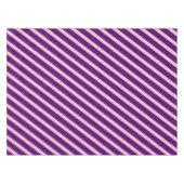 Moderne Streifen | Rosa und Lila gestrichen Tischdecke (Vorderseite (Horizontal))