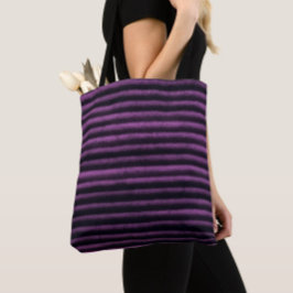 Moderne Streifen schwarz und rosa Tasche