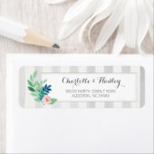 Moderne Streifen und Aquarellblumen (Insitu)