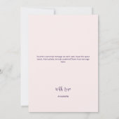 Moderne Streifen und Blume Dankeskarte (Rückseite)