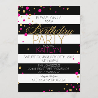 Moderne Streifen-und Einladung