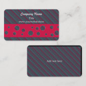 Moderne Streifen und Muster Visitenkarte (Vorne/Hinten)