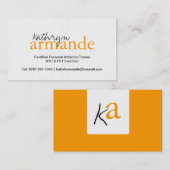 Moderne Streifen-Visitenkarte Visitenkarte (Vorne/Hinten)