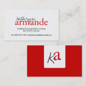 Moderne Streifen-Visitenkarte Visitenkarte (Vorne/Hinten)