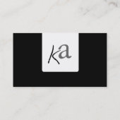 Moderne Streifen-Visitenkarte Visitenkarte (Rückseite)