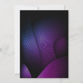 Moderne Streifen zum 21. Geburtstag Einladung (Rückseite)