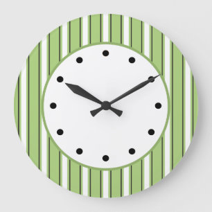 Moderne Streifenmauer Große Wanduhr