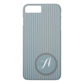 Moderne Strickblau Monogram Phone Case