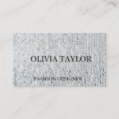 Moderne Strickmuster Visitenkarte (Vorderseite)