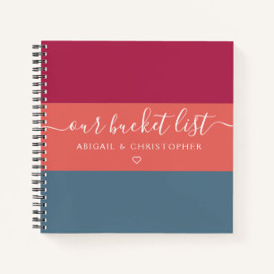 Moderne Strickreihen für unsere Eimerliste Notizblock