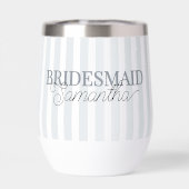 Moderne Strickschrift Name Personalisiert Bridesma (Rückseite)