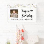 Moderne String Lights Brush Script-Foto Banner (Insitu)