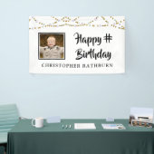 Moderne String Lights Brush Script-Foto Banner (Messeveranstaltung)