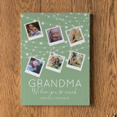 Moderne String Lights Foto Collage Plaque Fotoplatte