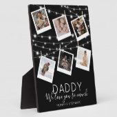 Moderne String Lights FotoCollage Fotoplatte (Seite)