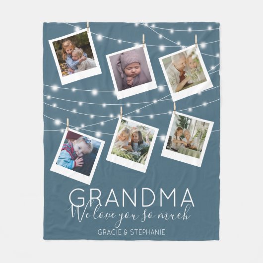 Moderne String Lights Fotolack Fleece Blanket (Vorderseite)