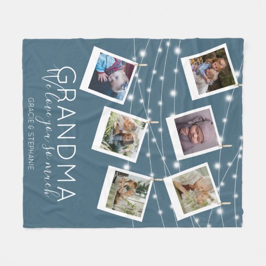 Moderne String Lights Fotolack Fleece Blanket (Vorderseite (Horizontal))