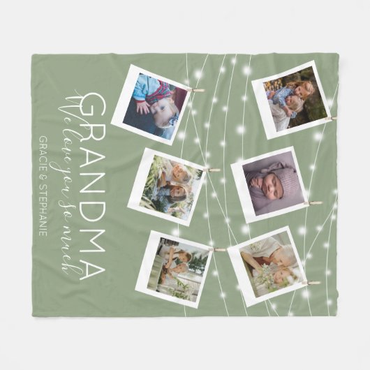 Moderne String Lights Fotolack Fleece Blanket (Vorderseite (Horizontal))