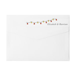Moderne String Lights, Red & Gold Wedding