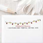 Moderne String Lights, Red & Gold Wedding (Insitu)