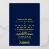 Moderne String Lights Wedding Real Folieneinladung (Vorderseite)