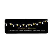 Moderne String Lights, White & Gold Wedding (Vorne)