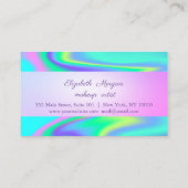 Moderne Strip-, Dots Hologrphic Loyalty Card Treuekarte (Rückseite)