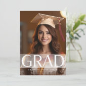 Moderne Strip GRAD High School | Foto Class of Ankündigung (Stehend Vorderseite)