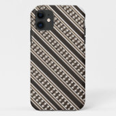 Moderne Stripe Design iPhone Case (Rückseite)