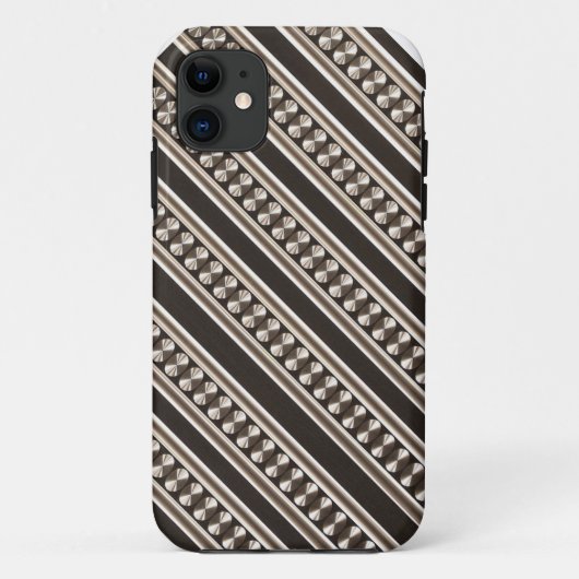 Moderne Stripe Design iPhone Case (Rückseite)