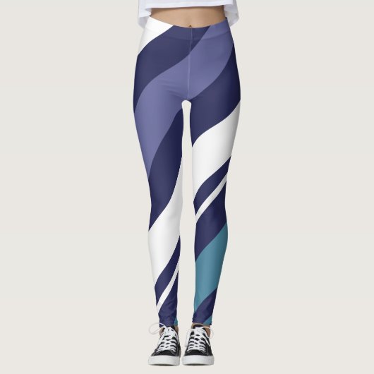 Moderne Stripe Diagonal Leggings (Vorderseite)