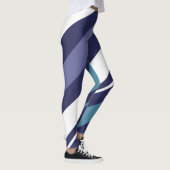 Moderne Stripe Diagonal Leggings (Rechts)