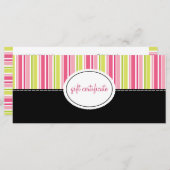 Moderne Stripes Boutique Geschenkgutscheine (Vorne/Hinten)