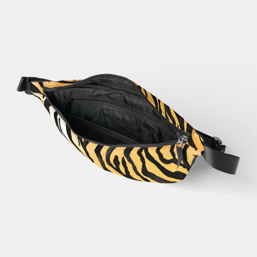 Moderne Stripte Tigerfelle Print big cats feline a Bauchtasche (Offen)