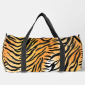 Moderne Stripte Tigerfelle Print big cats feline a Duffle Bag (Vorderseite)