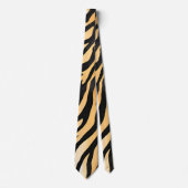 Moderne Stripte Tigerfelle Print big cats feline a Krawatte (Vorderseite)