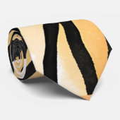 Moderne Stripte Tigerfelle Print big cats feline a Krawatte (Gerollt)