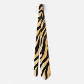 Moderne Stripte Tigerfelle Print big cats feline a Krawatte (Rückseite)