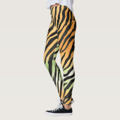 Moderne Stripte Tigerfelle Print big cats feline a Leggings (Links)
