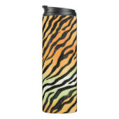 Moderne Stripte Tigerfelle Print big cats feline a Thermosbecher (Nach rechts gedreht)