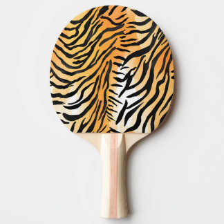 Moderne Stripte Tigerfelle Print big cats feline a Tischtennis Schläger