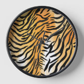 Moderne Stripte Tigerfelle Print big cats feline a Uhr (Vorderseite)