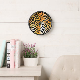 Moderne Stripte Tigerfelle Print big cats feline a Uhr