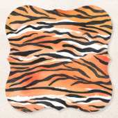 Moderne Stripte Tigerfelle Print big cats feline a Untersetzer (Vorderseite)