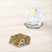 Moderne Stripte Tigerfelle Print big cats feline a Untersetzer (Vor Ort)