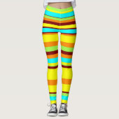 Moderne Stripteppiche aus dem Mittelalter Leggings (Vorderseite)