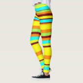 Moderne Stripteppiche aus dem Mittelalter Leggings (Links)