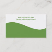 Moderne Strudel-Chiropraktik-Visitenkarten Visitenkarte (Rückseite)